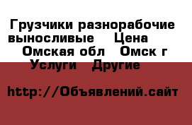 Грузчики разнорабочие выносливые. › Цена ­ 180 - Омская обл., Омск г. Услуги » Другие   